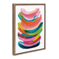 Hot Kirklands Home Bright Abstract Framed Canvas Art Print