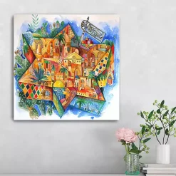 Sale Kirklands Home Bright Purim Canvas Art Print