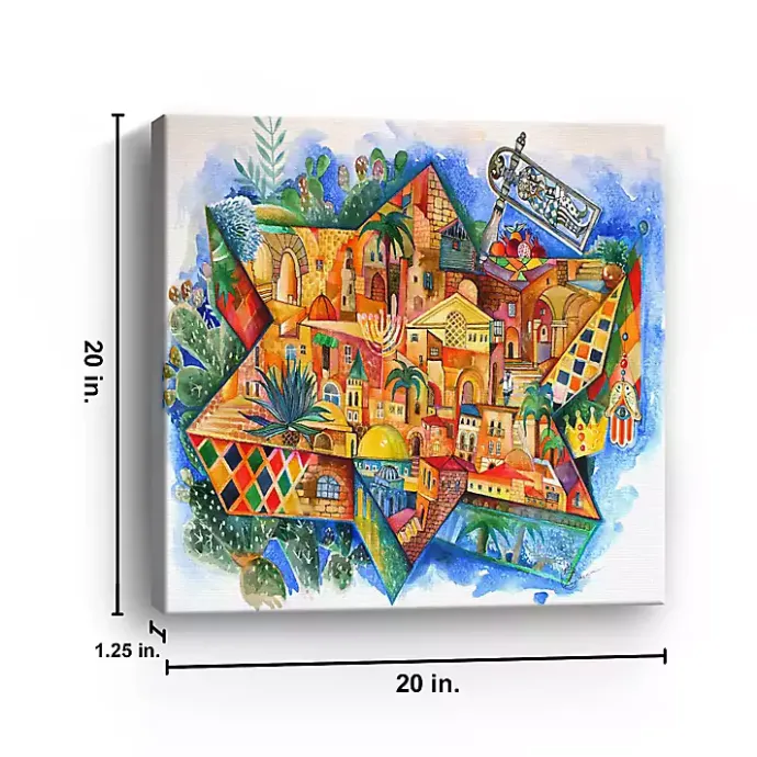 Sale Kirklands Home Bright Purim Canvas Art Print