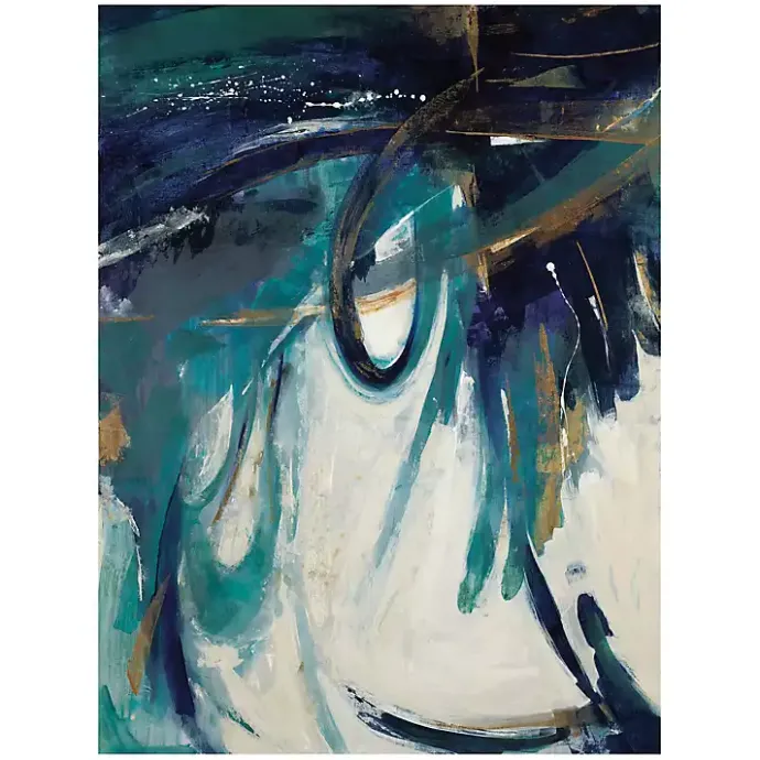 Outlet Kirklands Home Broad Strokes Canvas Art Print Blue