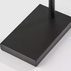 Clearance Kirklands Home Bronze and Woven Rat Stem Floor Lamp Tan