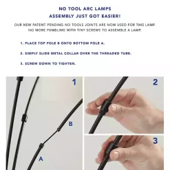 Clearance Kirklands Home Bronze and Woven Rat Stem Floor Lamp Tan