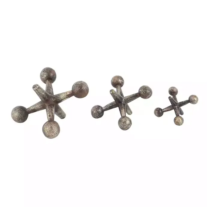 Clearance Kirklands Home Bronze Antique Jacks 3-pc. Figurine Set