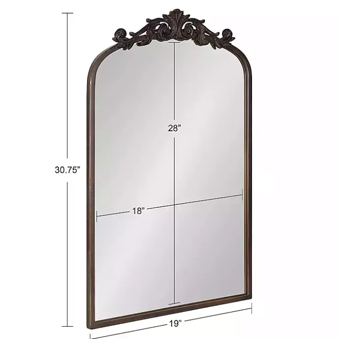 Sale Kirklands Home Bronze Arendahl Arched Mirror, 19x31 in. Brown
