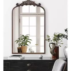 Sale Kirklands Home Bronze Arendahl Arched Mirror, 19x31 in. Brown
