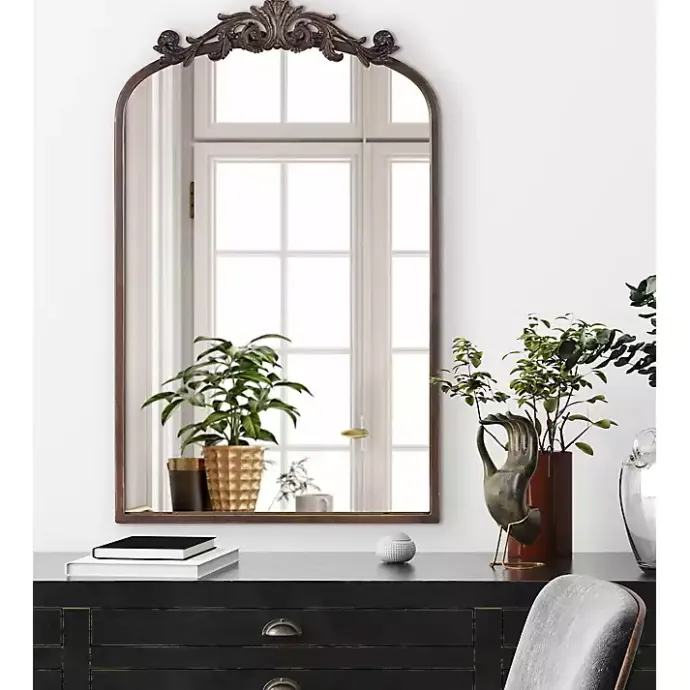 Sale Kirklands Home Bronze Arendahl Arched Mirror, 19x31 in. Brown