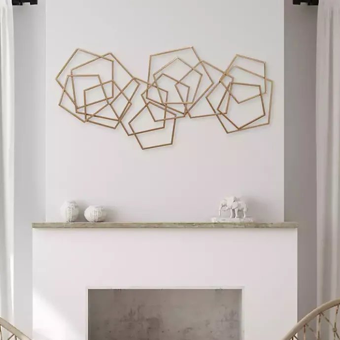 Outlet Kirklands Home Bronze Astraga Pentagon Plaque Brown