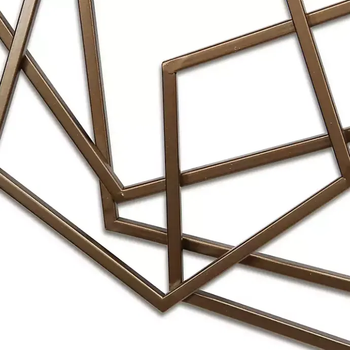 Outlet Kirklands Home Bronze Astraga Pentagon Plaque Brown