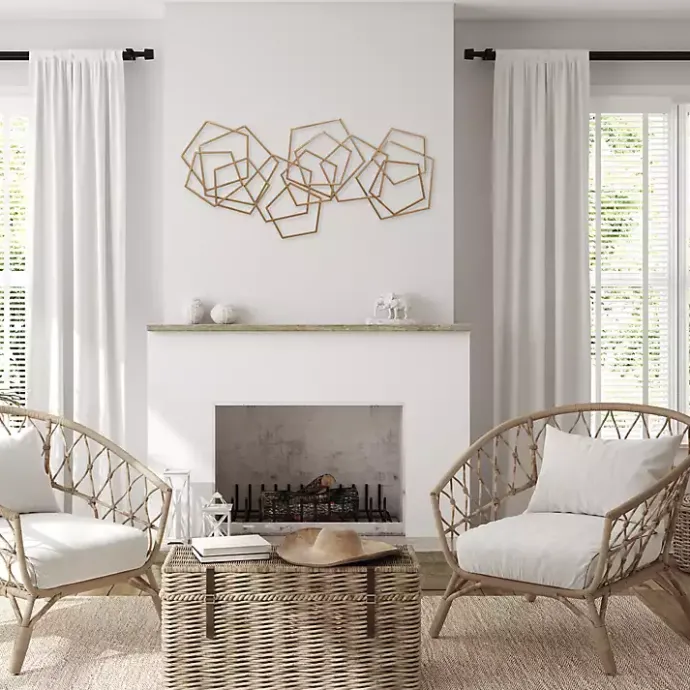 Outlet Kirklands Home Bronze Astraga Pentagon Plaque Brown