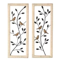 Best Kirklands Home Bronze Bird and Branch Wall Plaques, Set of 2