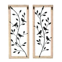 Best Kirklands Home Bronze Bird and Branch Wall Plaques, Set of 2