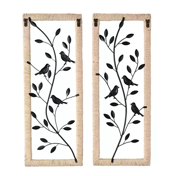 Best Kirklands Home Bronze Bird and Branch Wall Plaques, Set of 2