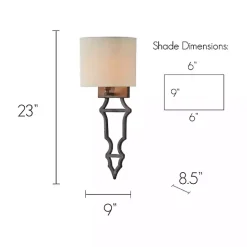 Clearance Kirklands Home Bronze Darling Wall Sconce