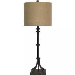 Clearance Kirklands Home Bronze Iron Industrial Buffet Lamp Tan