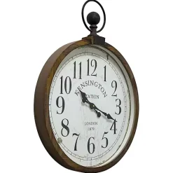 Kirklands Home Bronze Kensington Station Pocket Wall Clock