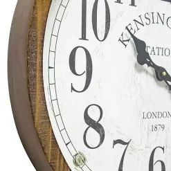 Kirklands Home Bronze Kensington Station Pocket Wall Clock