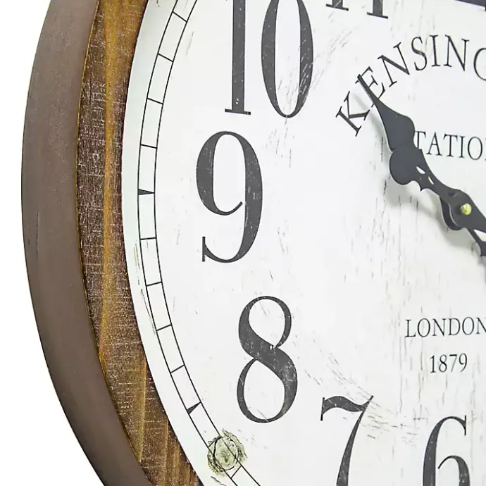 Kirklands Home Bronze Kensington Station Pocket Wall Clock