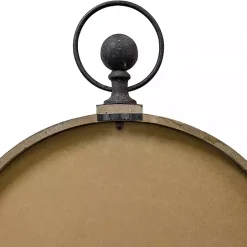 Kirklands Home Bronze Kensington Station Pocket Wall Clock