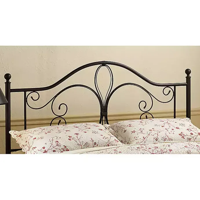 Hot Kirklands Home Bronze Meredith Metal Scroll Full/Queen Headboard Brown