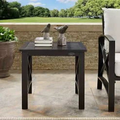 Sale Kirklands Home Bronze Metal Dayton Outdoor Side Table Brown