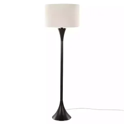 Best Kirklands Home Bronze Metal Hourglass Floor Lamp Brown