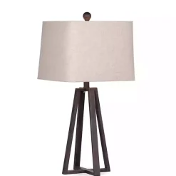 Sale Kirklands Home Bronze Metal Industrial Table Lamp Tan