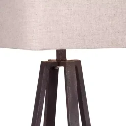 Sale Kirklands Home Bronze Metal Industrial Table Lamp Tan