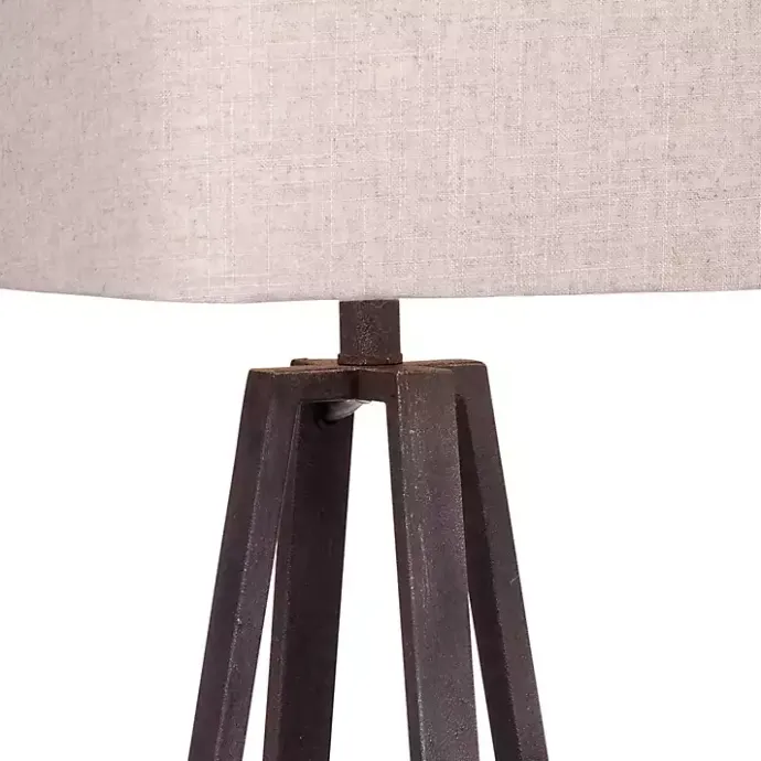 Sale Kirklands Home Bronze Metal Industrial Table Lamp Tan