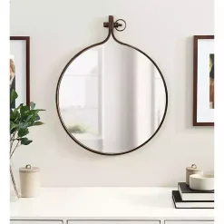 Outlet Kirklands Home Bronze Metal Yitro Wall Mirror Brown