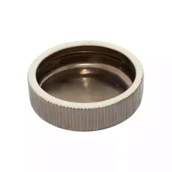 Best Kirklands Home Bronze Ribbed Ceramic Jars, Set of 2 Brown