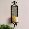 New Kirklands Home Bronze Rustic Glass Wall Sconce