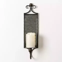 New Kirklands Home Bronze Rustic Glass Wall Sconce