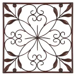 New Kirklands Home Bronze Scrollwork 4-pc. Panel Wall Art Brown