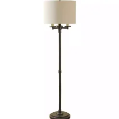 Hot Kirklands Home Bronze Selena Candelabra Floor Lamp Tan