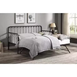 Hot Kirklands Home Bronze Spindleback Metal Trundle Day Bed Brown