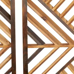 Best Kirklands Home Bronze Wood Geometric Wall Plaques, Set of 3 Tan