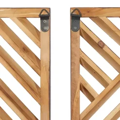 Best Kirklands Home Bronze Wood Geometric Wall Plaques, Set of 3 Tan