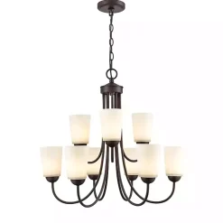 Sale Kirklands Home Bronze Traditional 9-Light Chandelier