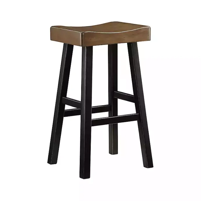 Online Kirklands Home & Black Wood Bar Stools, Set of 2 Brown