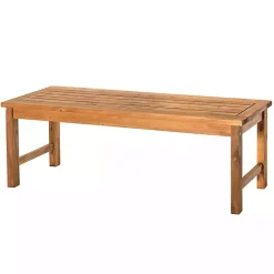 Online Kirklands Home Acacia Wood Outdoor Bench Brown