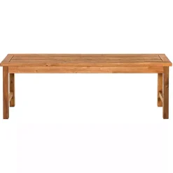 Online Kirklands Home Acacia Wood Outdoor Bench Brown