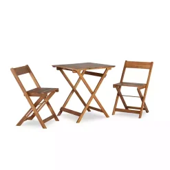 Outlet Kirklands Home Acacia Wood 3-pc. Bistro Set Brown