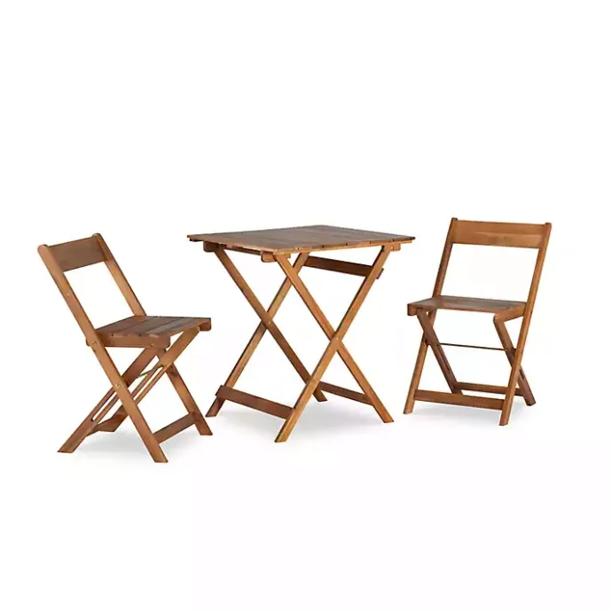 Outlet Kirklands Home Acacia Wood 3-pc. Bistro Set Brown