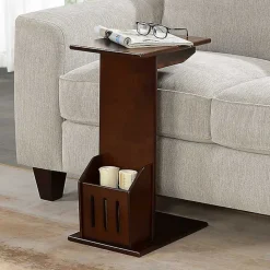 Clearance Kirklands Home Accent Table with Magazine Holder Brown