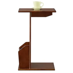 Clearance Kirklands Home Accent Table with Magazine Holder Brown