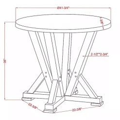 Discount Kirklands Home Brown and Antique White Wood Counter Table