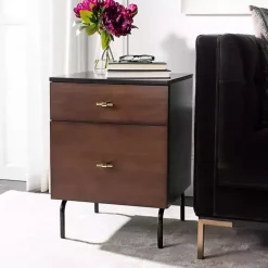 Sale Kirklands Home and Black 2-Drawer Nightstand Brown