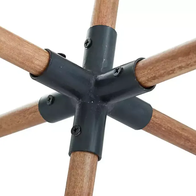 Sale Kirklands Home Brown and Black Wood Abstract Sculptures, Set of 2