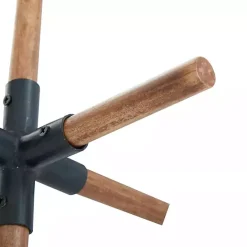 Sale Kirklands Home Brown and Black Wood Abstract Sculptures, Set of 2