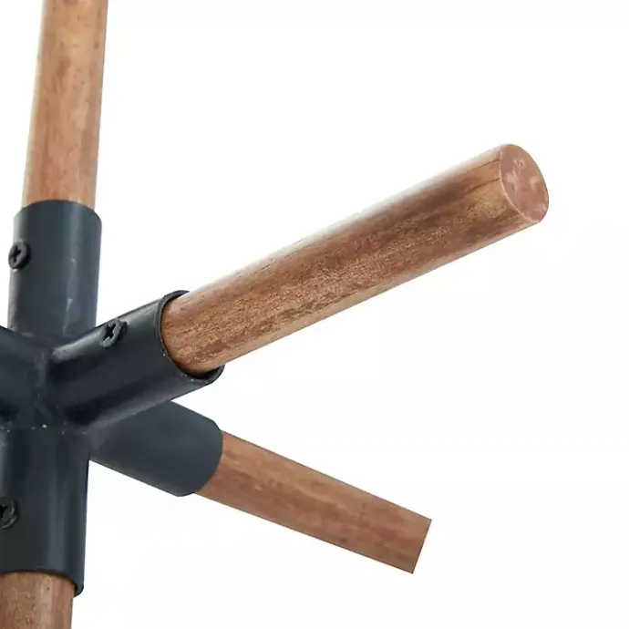 Sale Kirklands Home Brown and Black Wood Abstract Sculptures, Set of 2